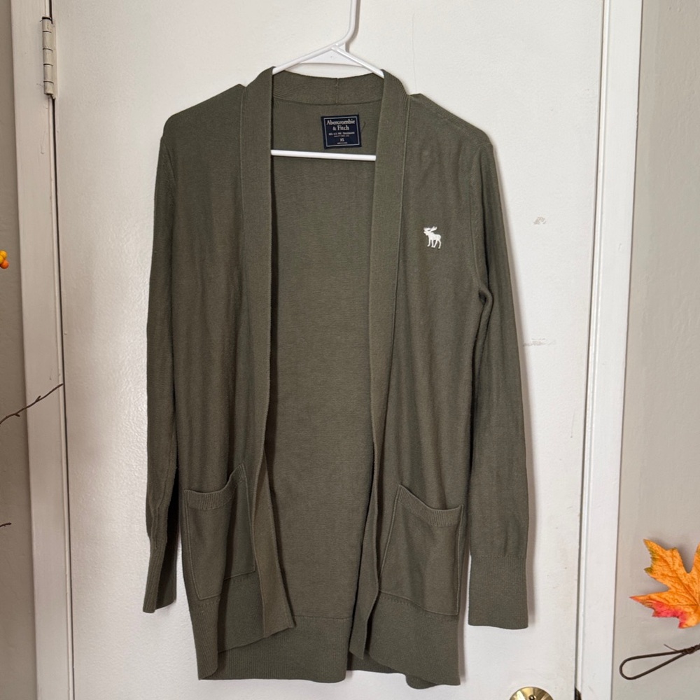 Abercrombie & Fitch Green Cardigan